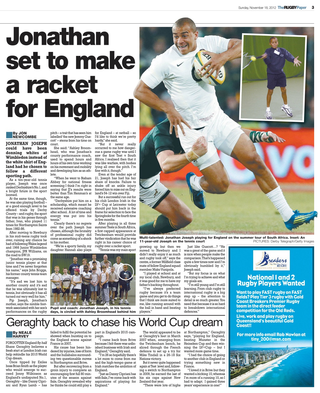 The Rugby Paper Preview Pages
