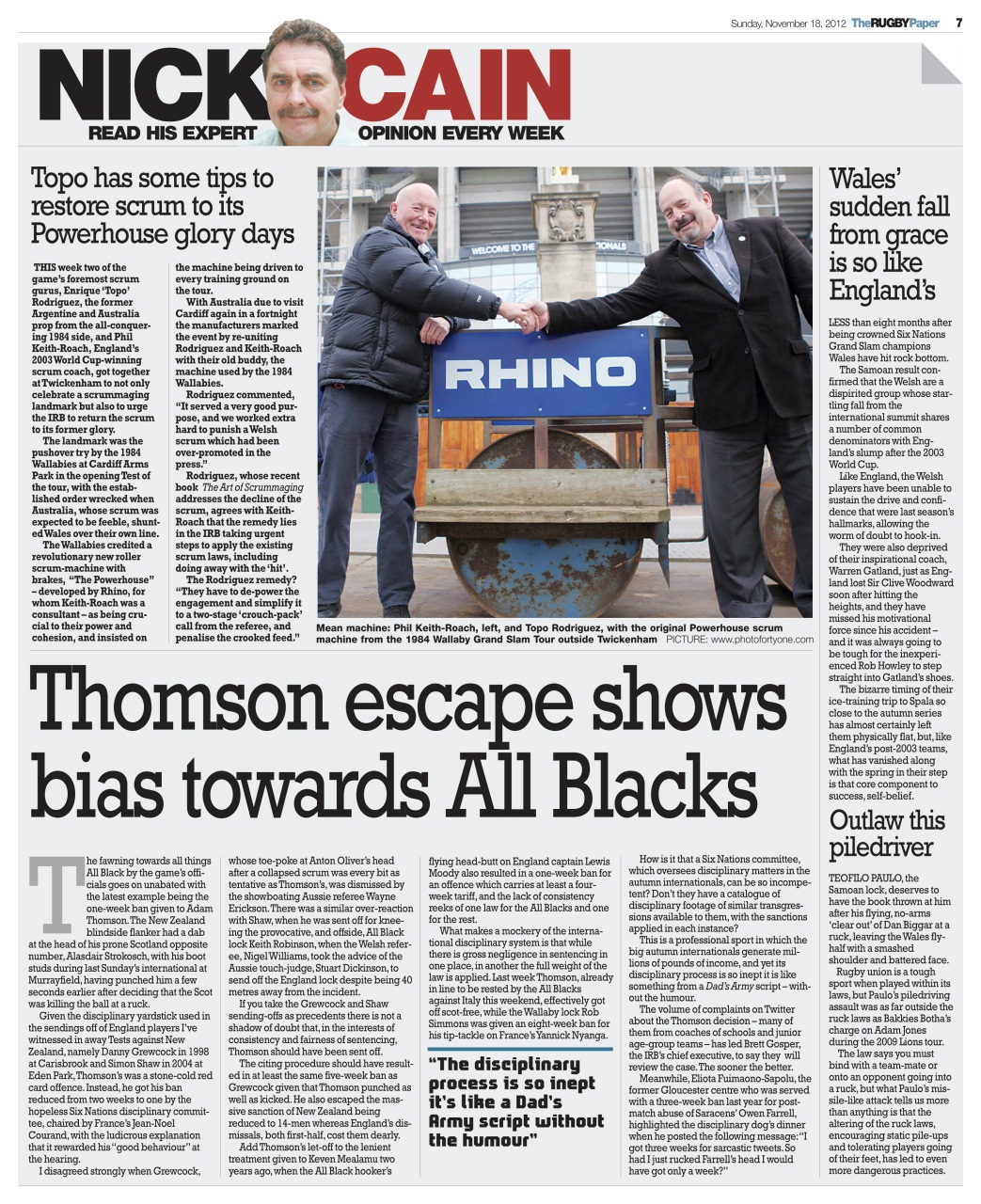 The Rugby Paper Preview Pages