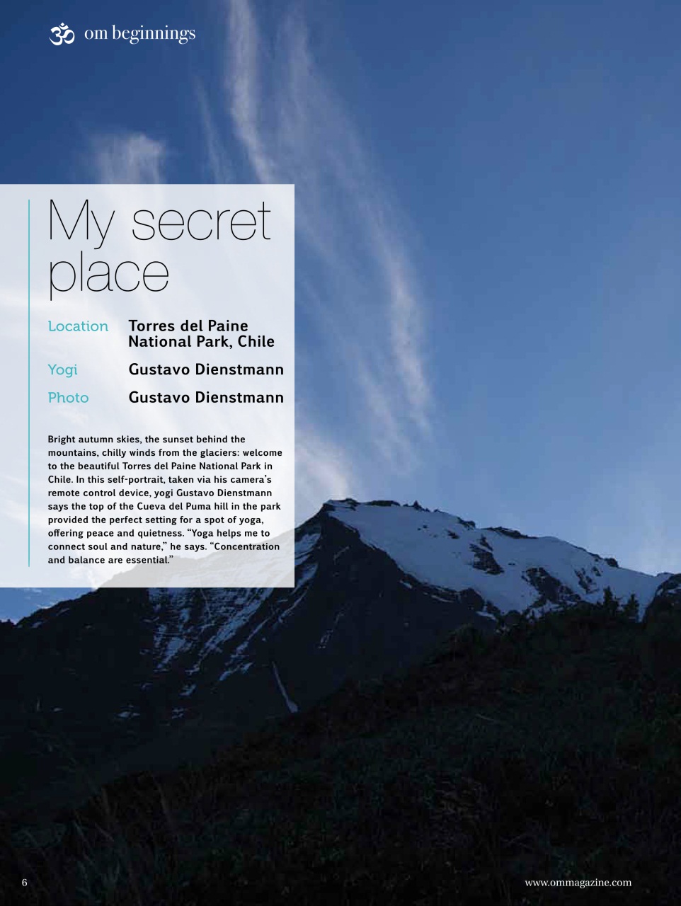 OM Yoga Magazine Preview Pages