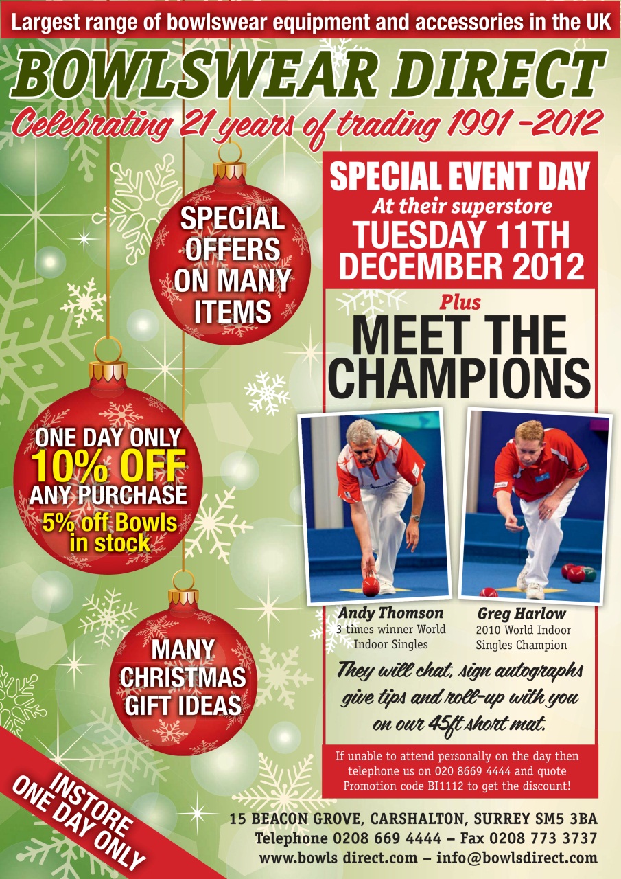 Bowls International Preview Pages