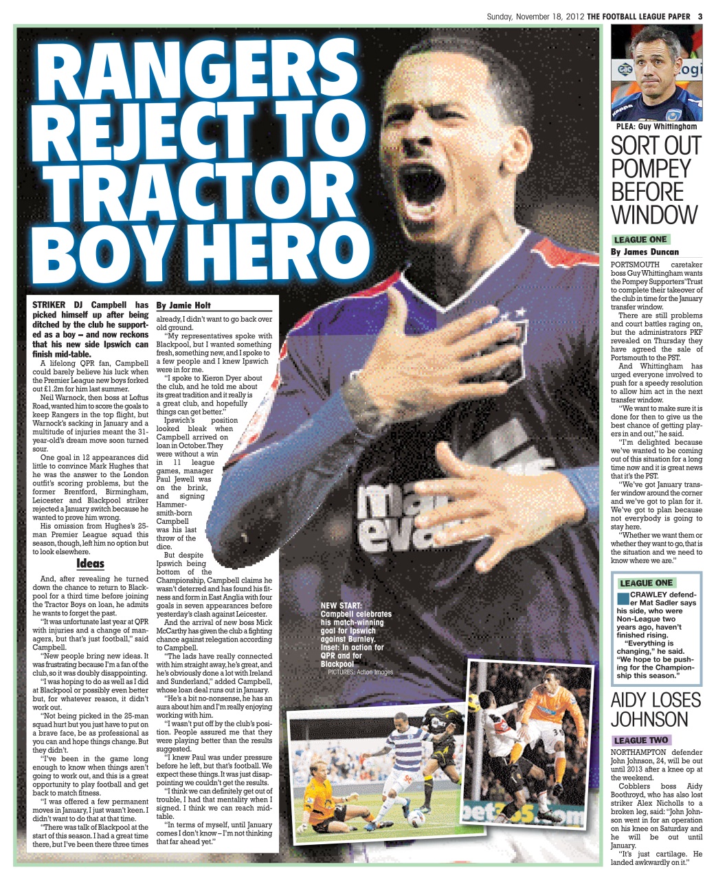 The Football League Paper Preview Pages