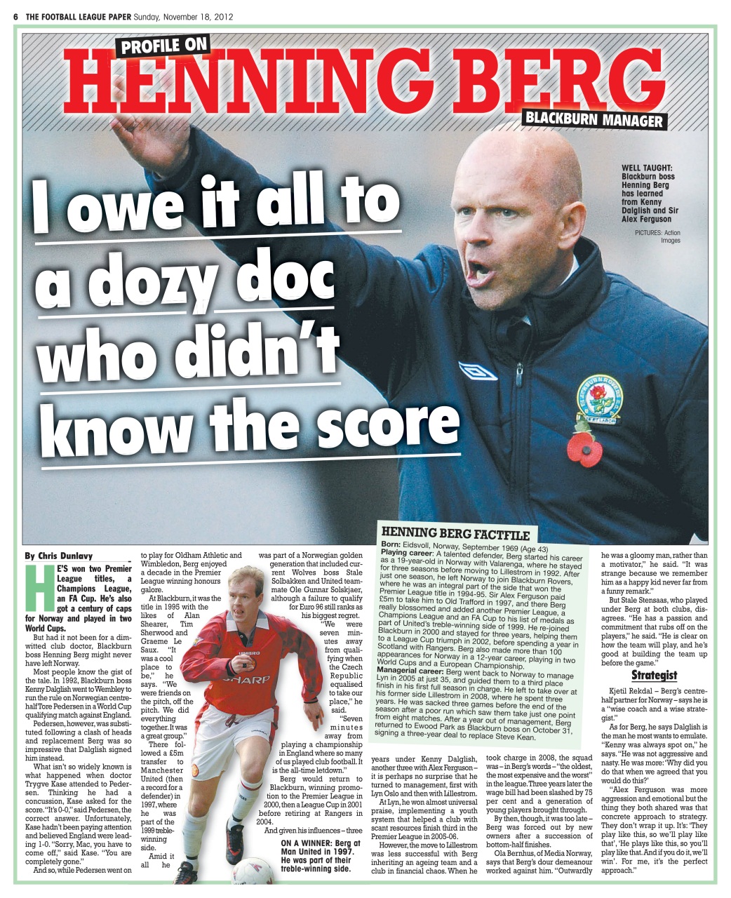 The Football League Paper Preview Pages