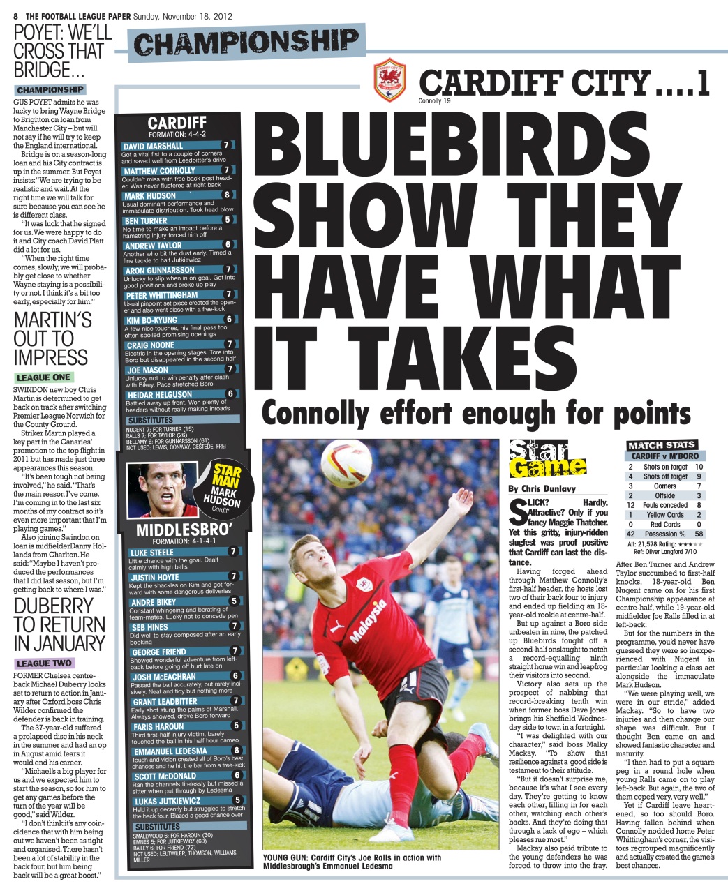 The Football League Paper Preview Pages