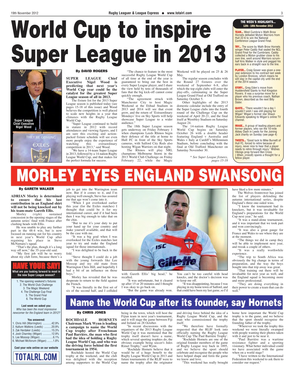 League Express Preview Pages