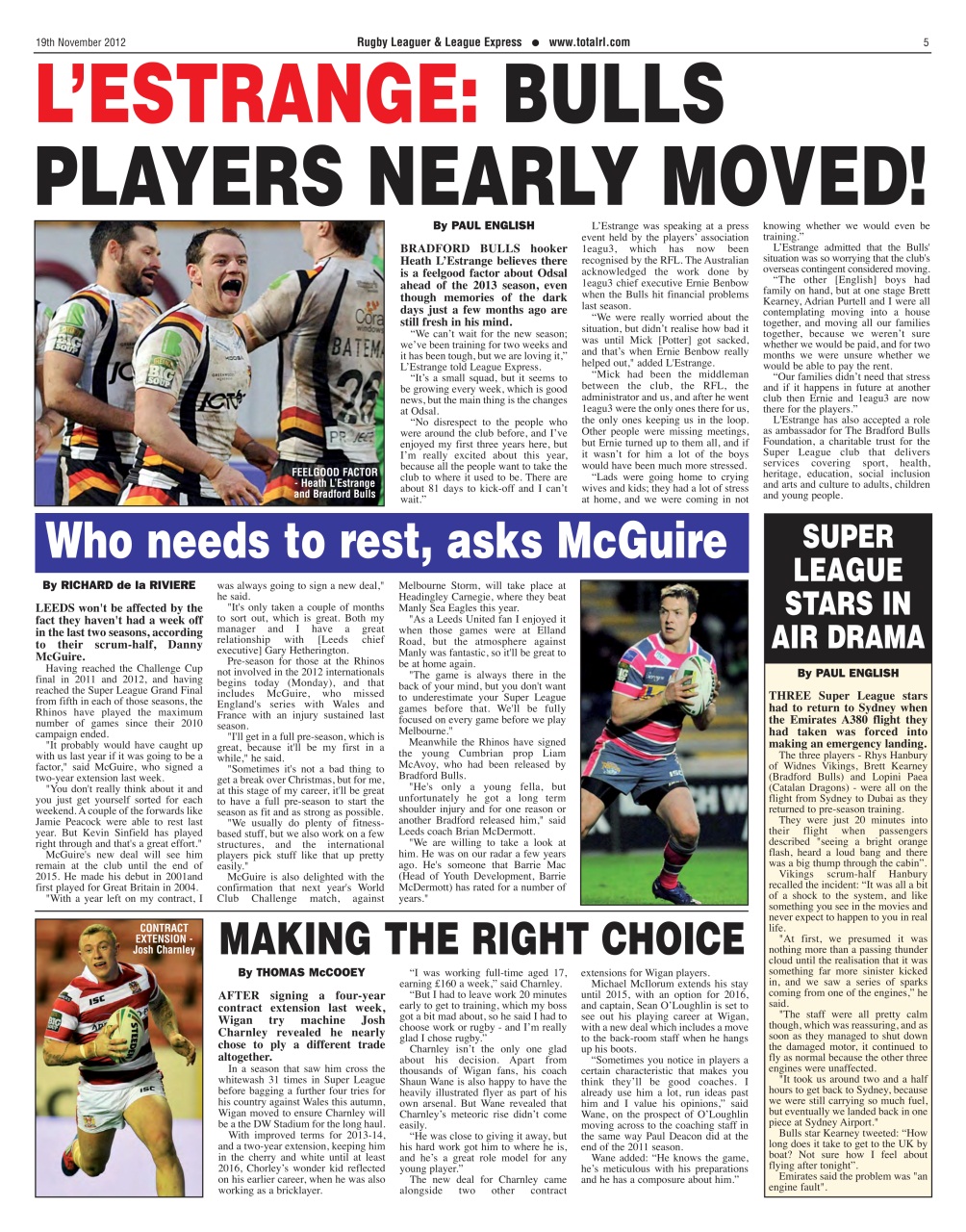 League Express Preview Pages