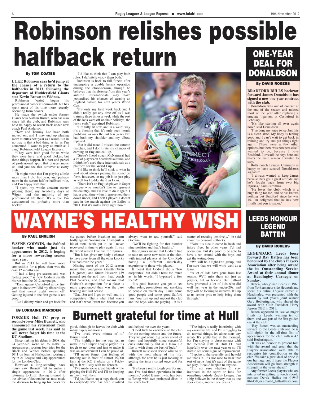 League Express Preview Pages