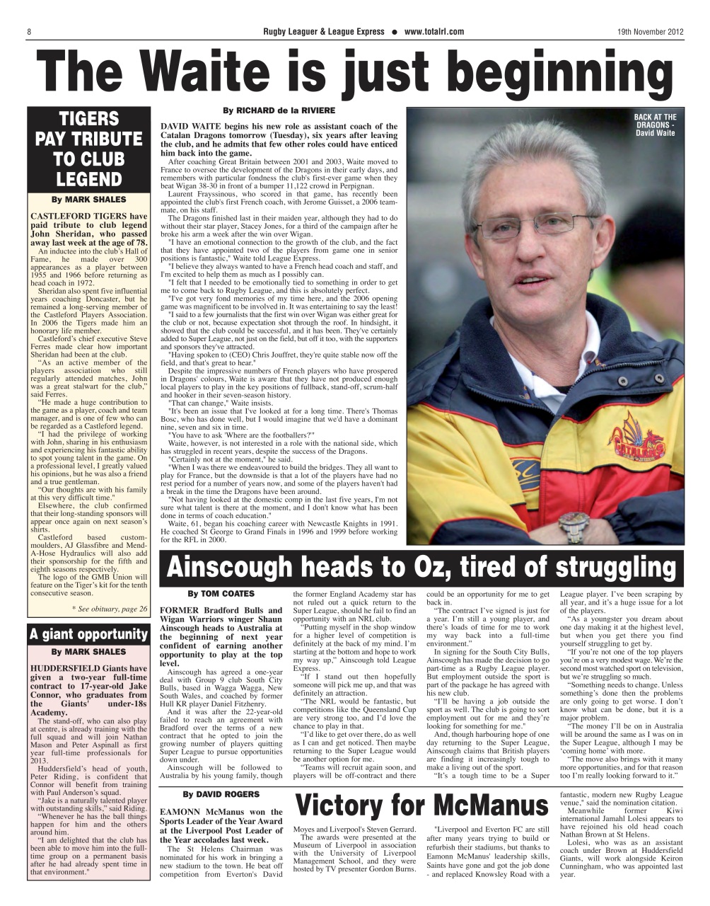 League Express Preview Pages