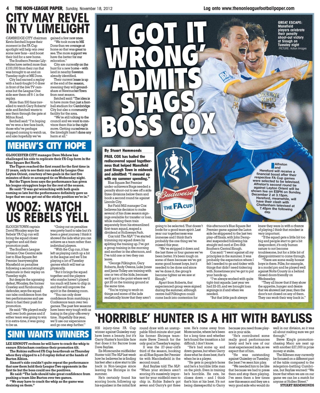 The Non-League Football Paper Preview Pages