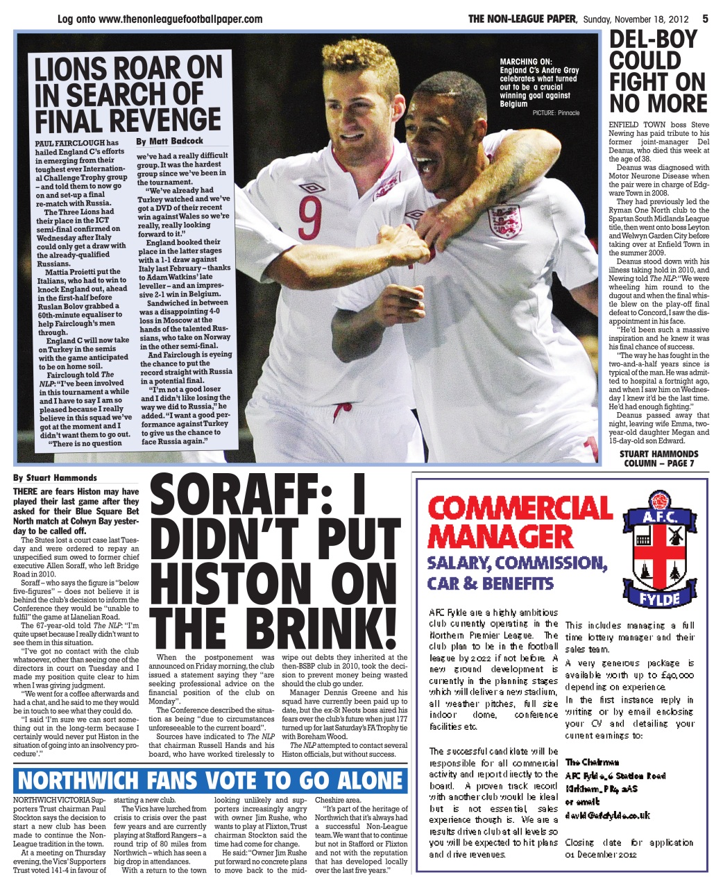 The Non-League Football Paper Preview Pages