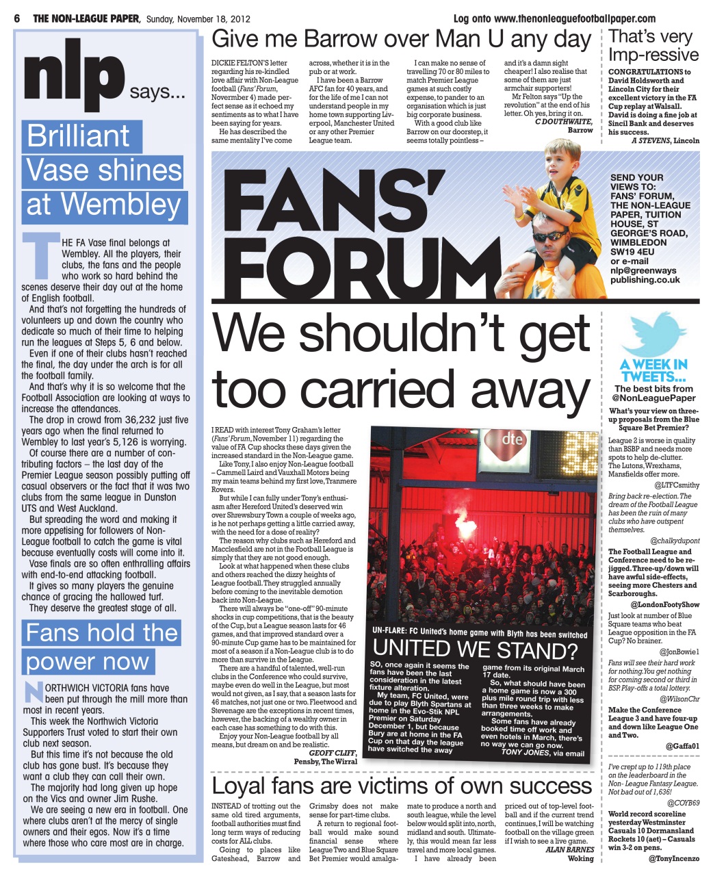 The Non-League Football Paper Preview Pages