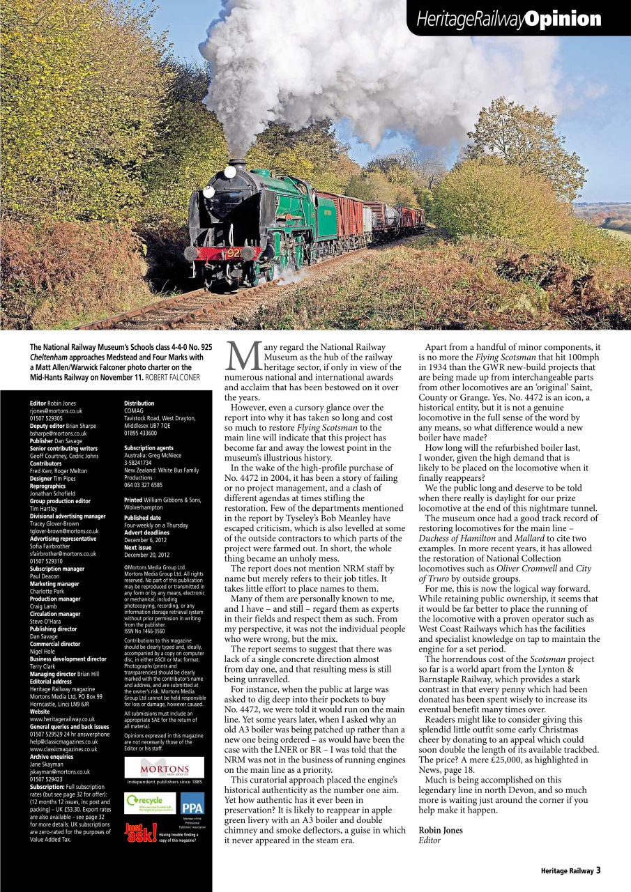Heritage Railway Preview Pages