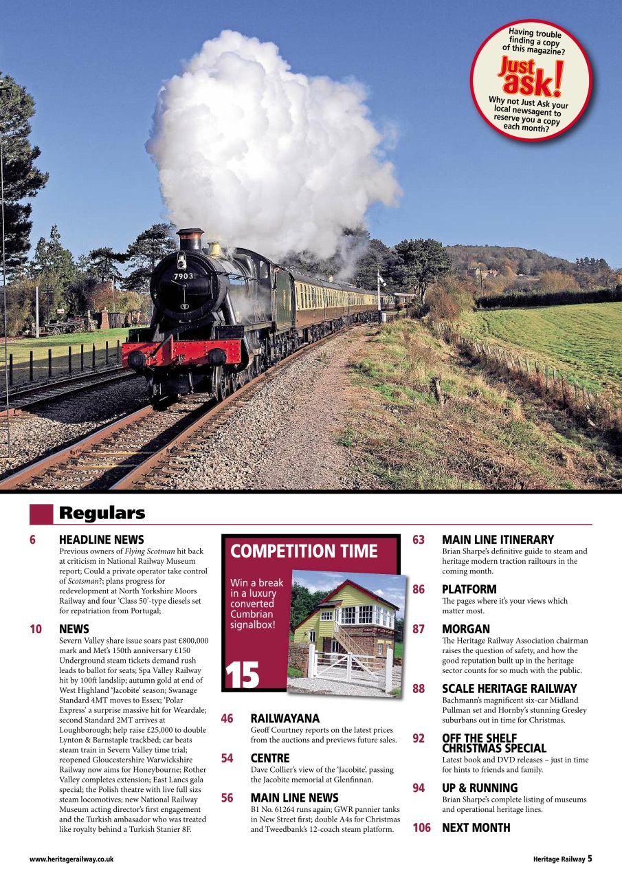 Heritage Railway Preview Pages