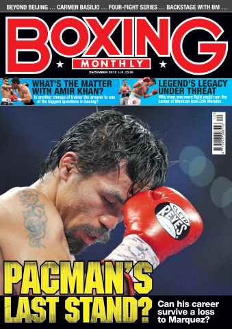 Boxing Monthly issue  Boxing Monthly December 2012