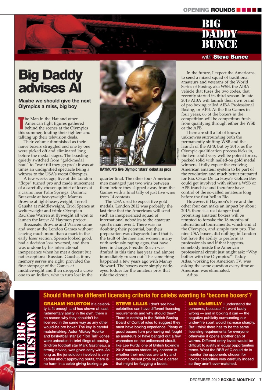 Boxing Monthly Preview Pages