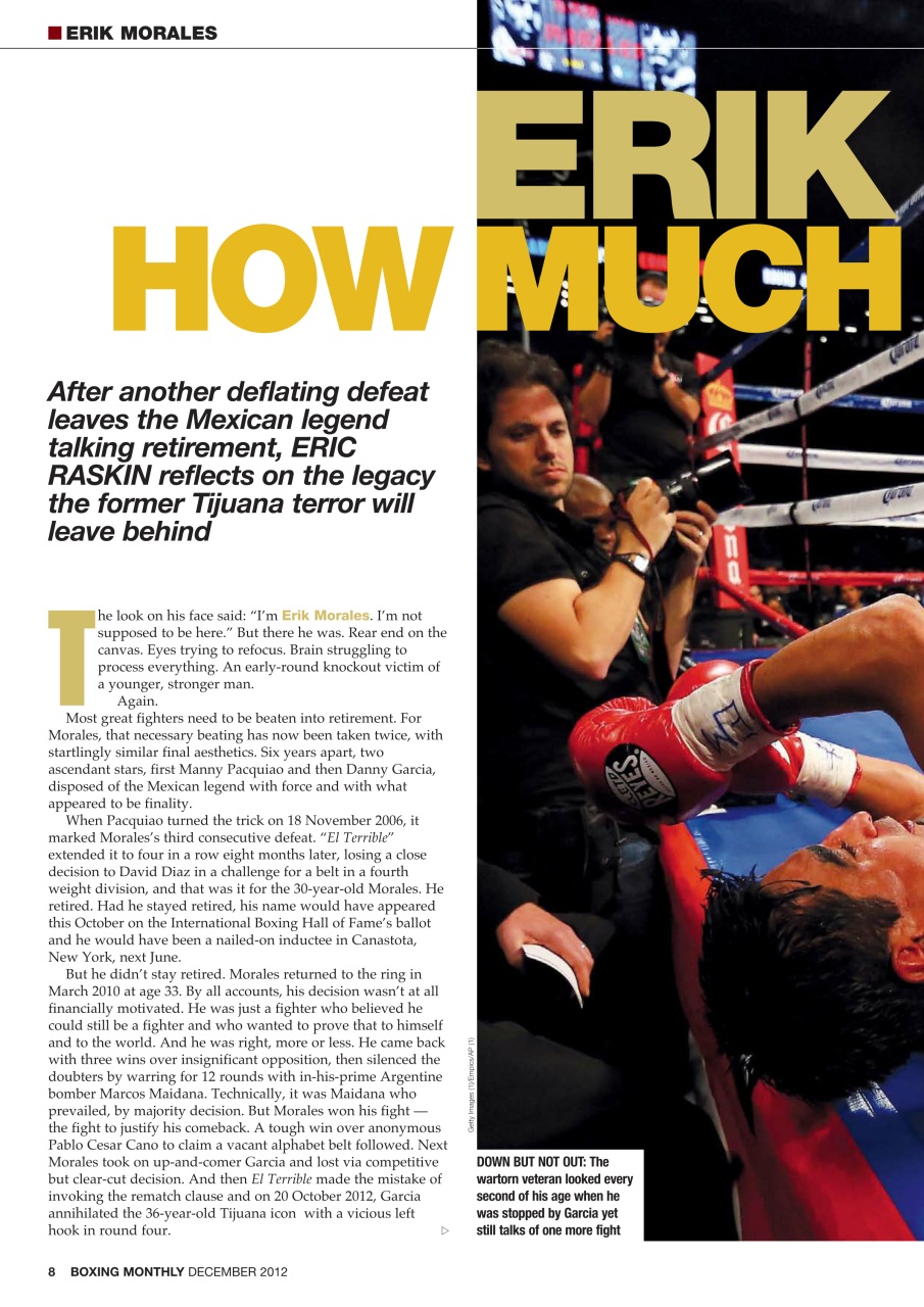 Boxing Monthly Preview Pages