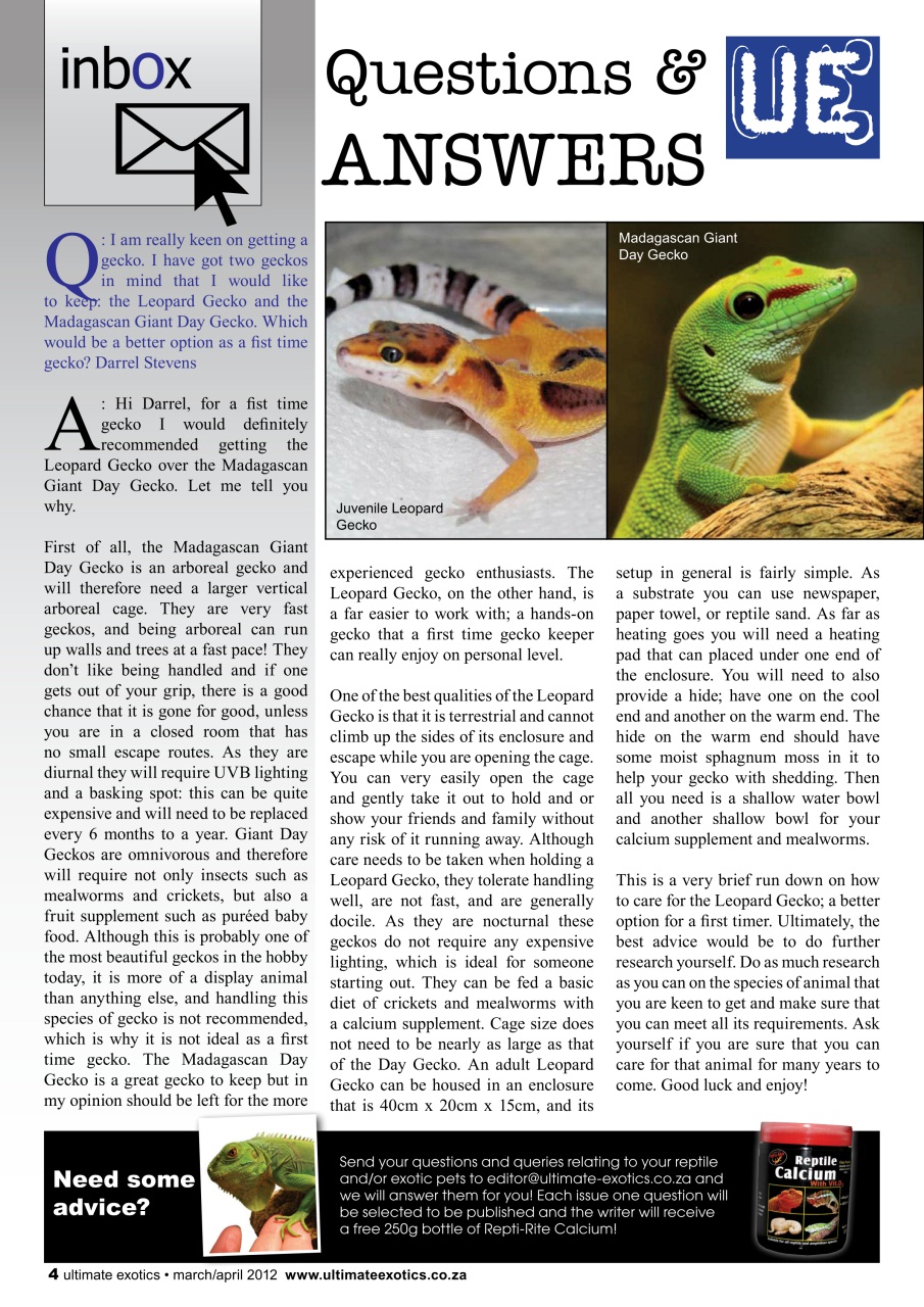 Ultimate Exotics Preview Pages