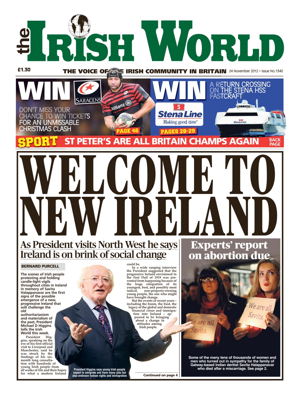 Irish World Preview Pages