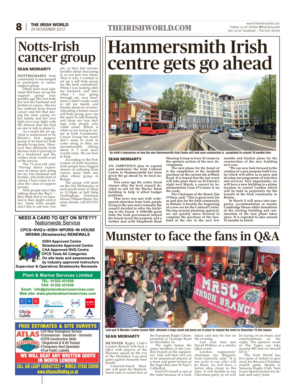 Irish World Preview Pages