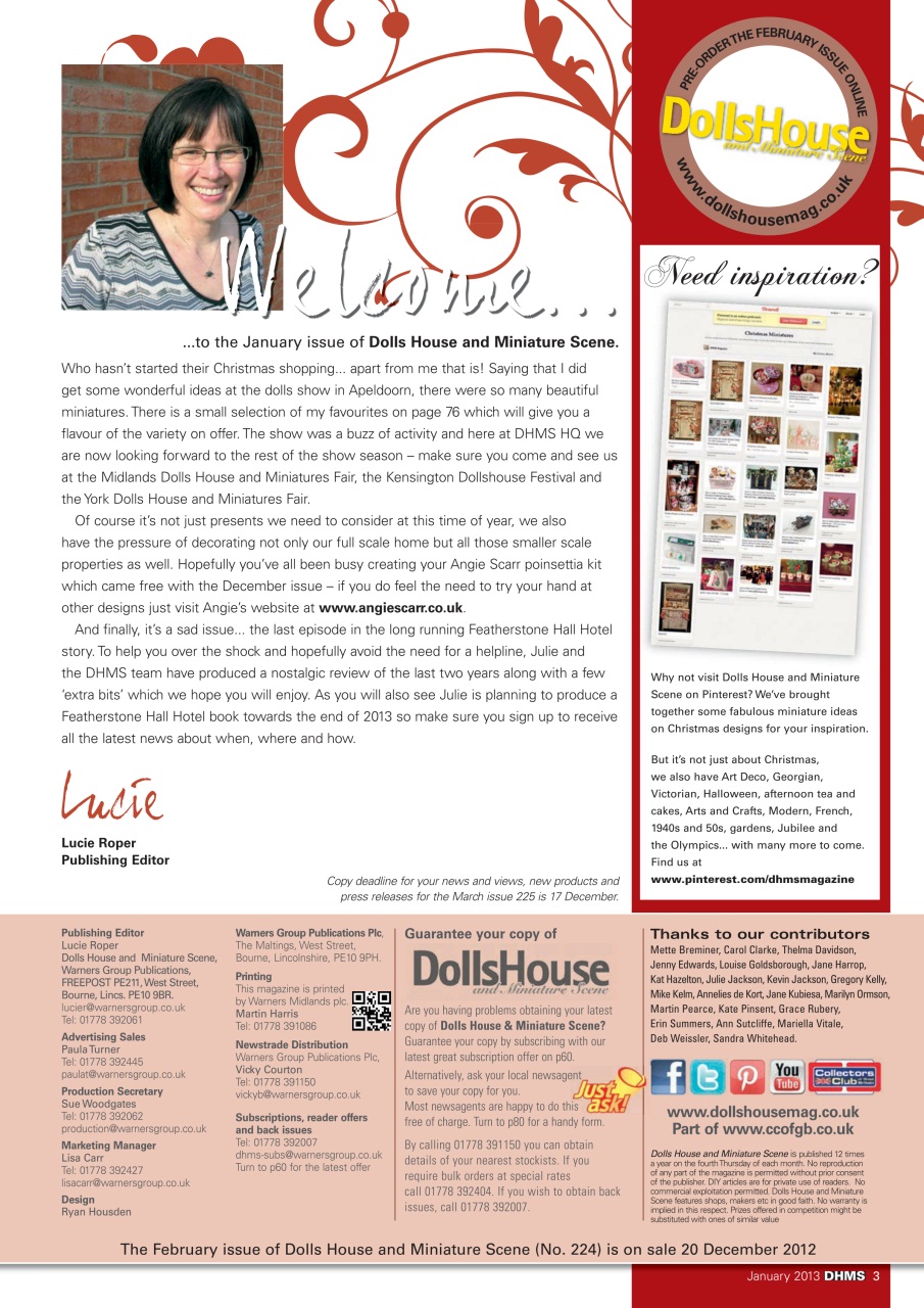 Dolls House and Miniature Scene Preview Pages