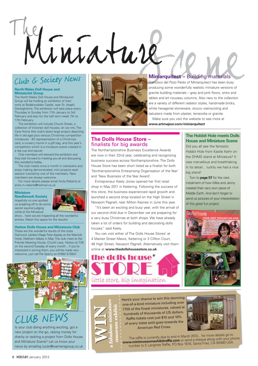 Dolls House and Miniature Scene Preview Pages