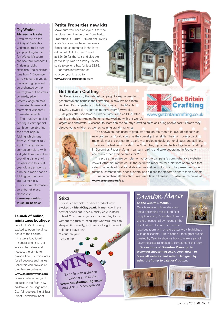 Dolls House and Miniature Scene Preview Pages