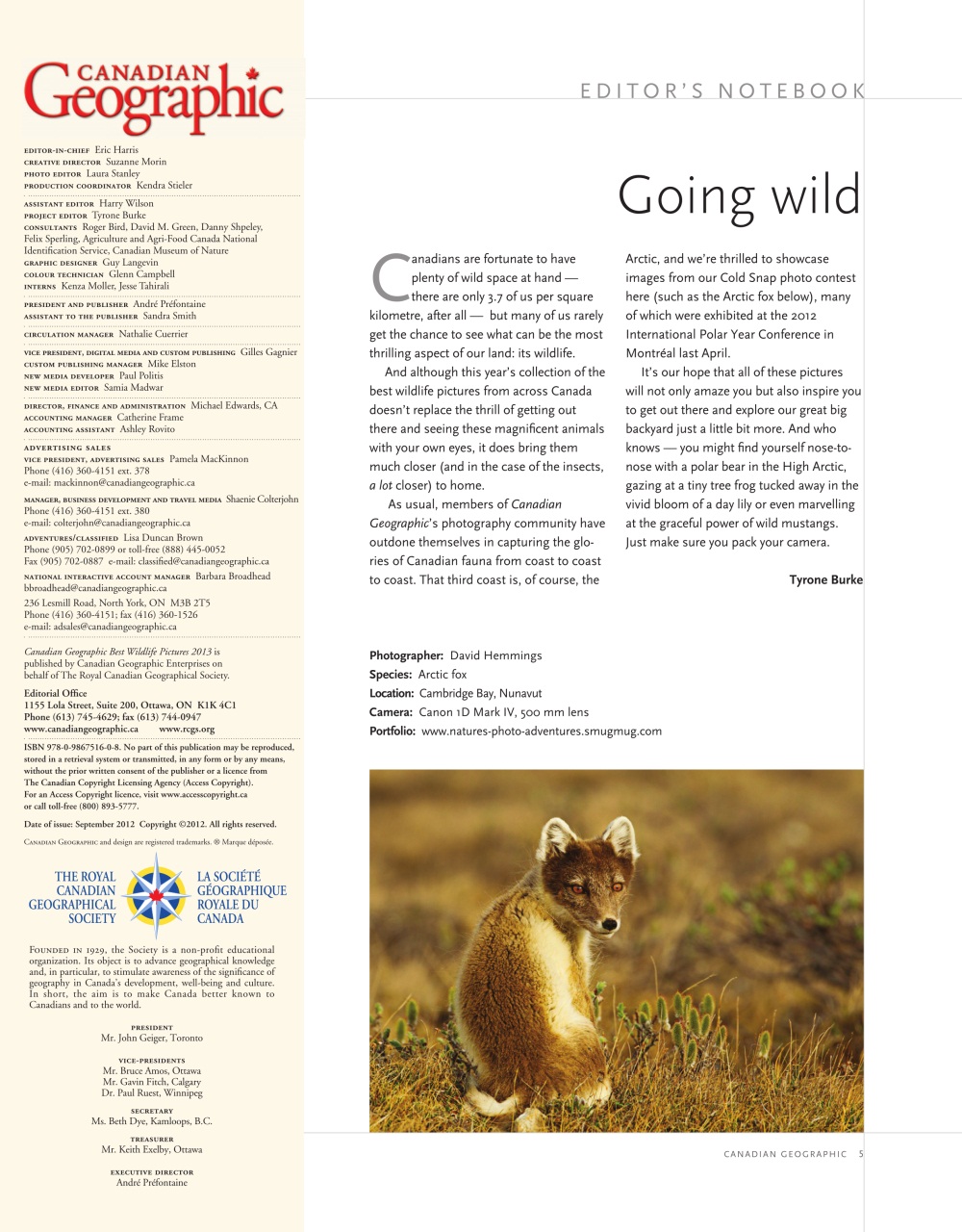 Canadian Geographic Preview Pages