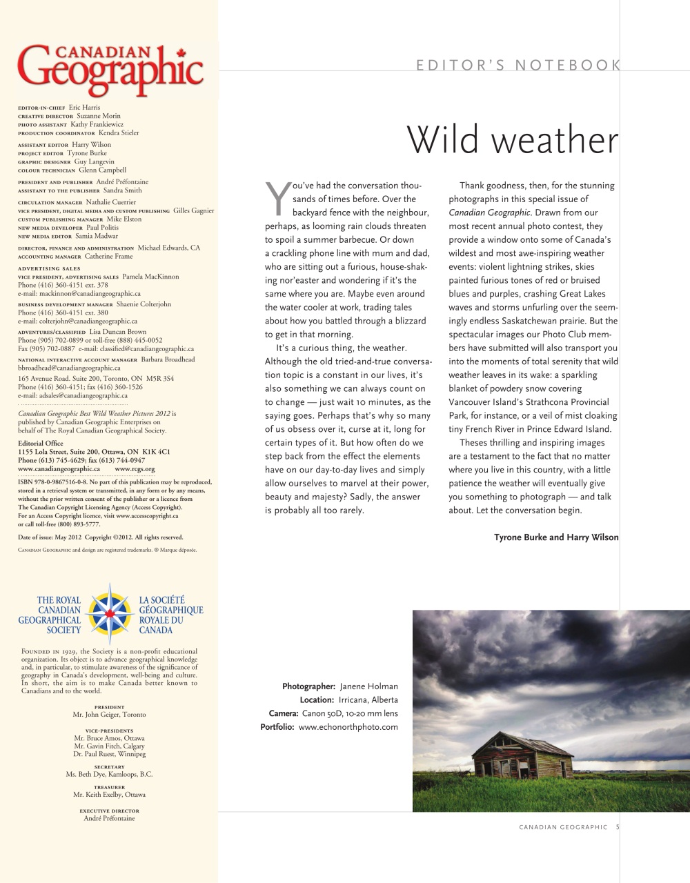 Canadian Geographic Preview Pages