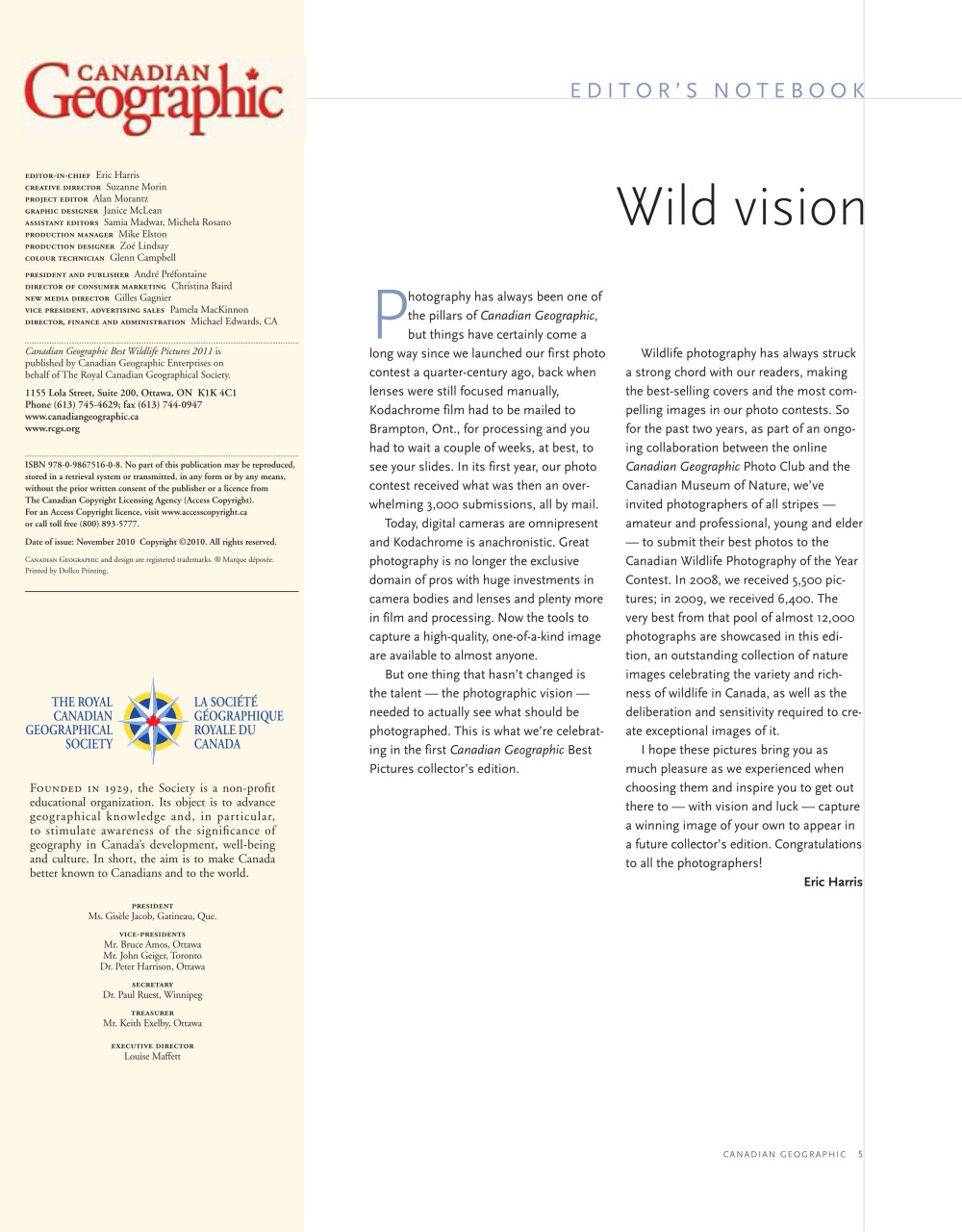 Canadian Geographic Preview Pages