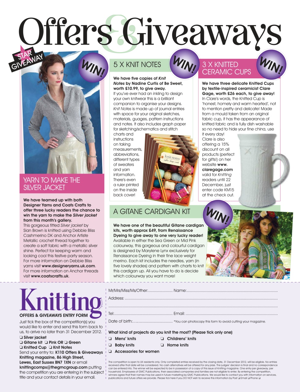 Knitting Preview Pages