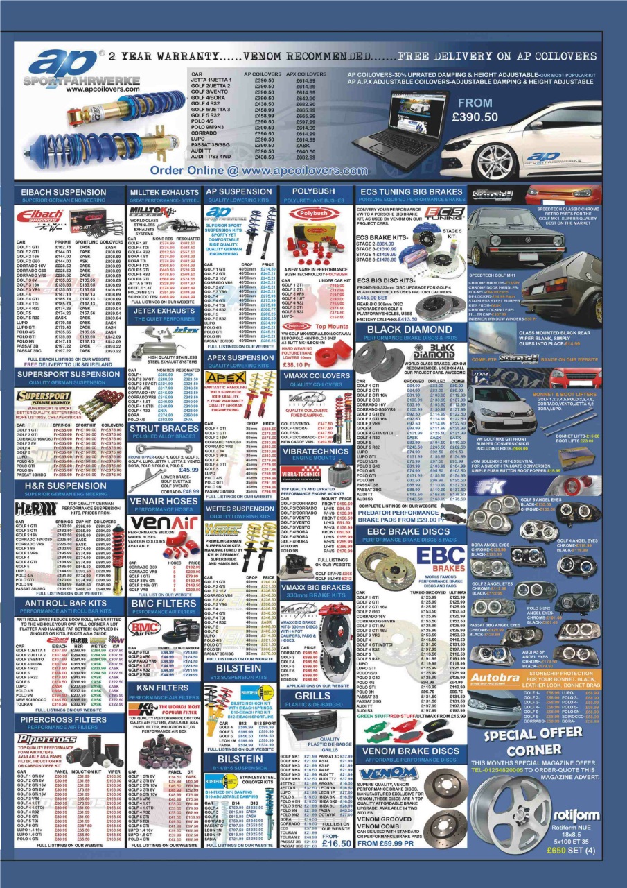 Volkswagen Golf + Preview Pages