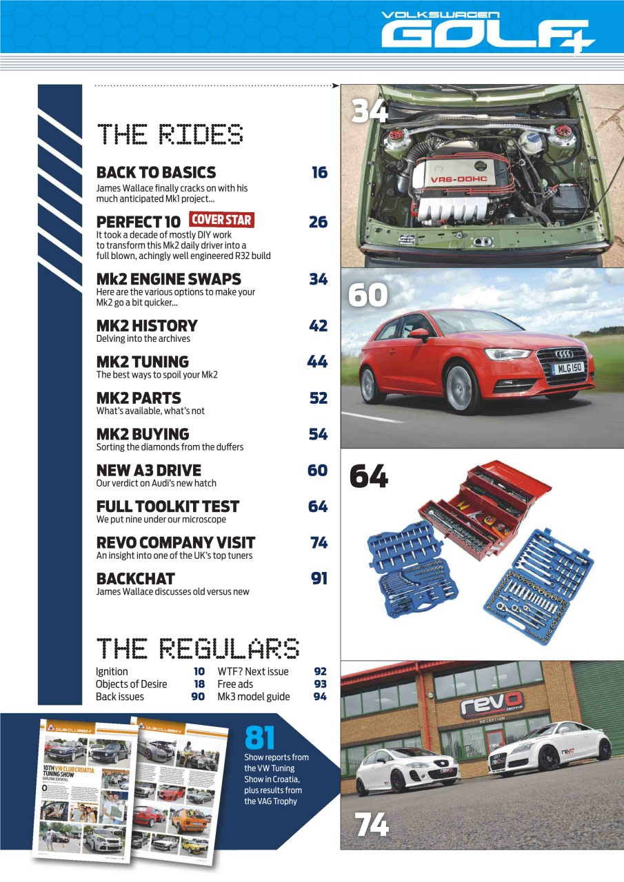 Volkswagen Golf + Preview Pages