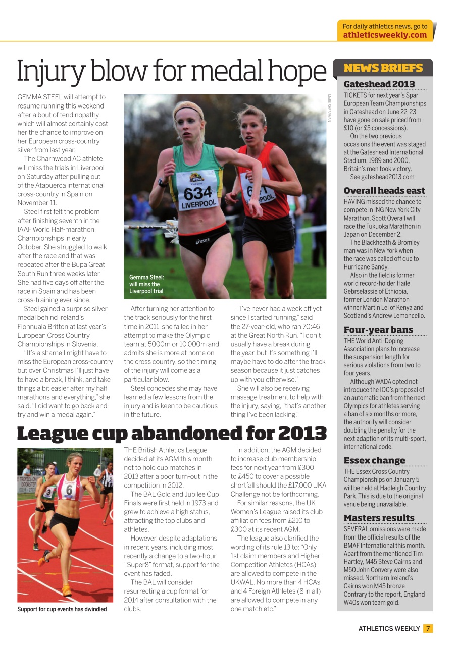 AW – Athletics Weekly Magazine Preview Pages