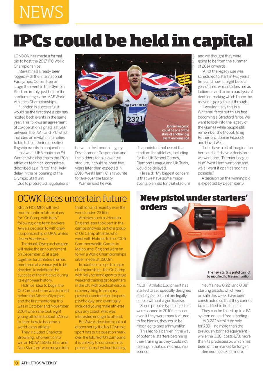 AW – Athletics Weekly Magazine Preview Pages