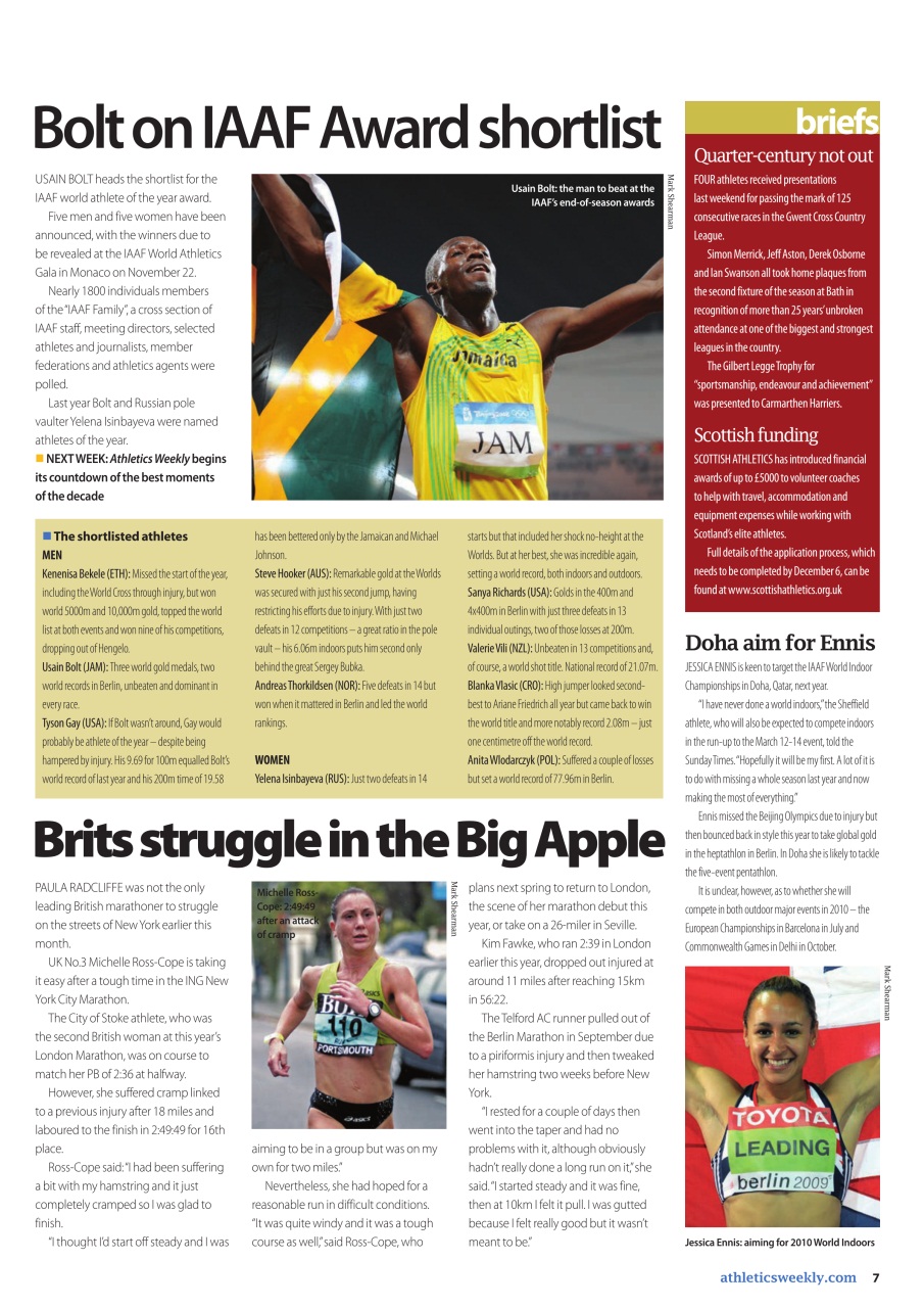 AW – Athletics Weekly Magazine Preview Pages