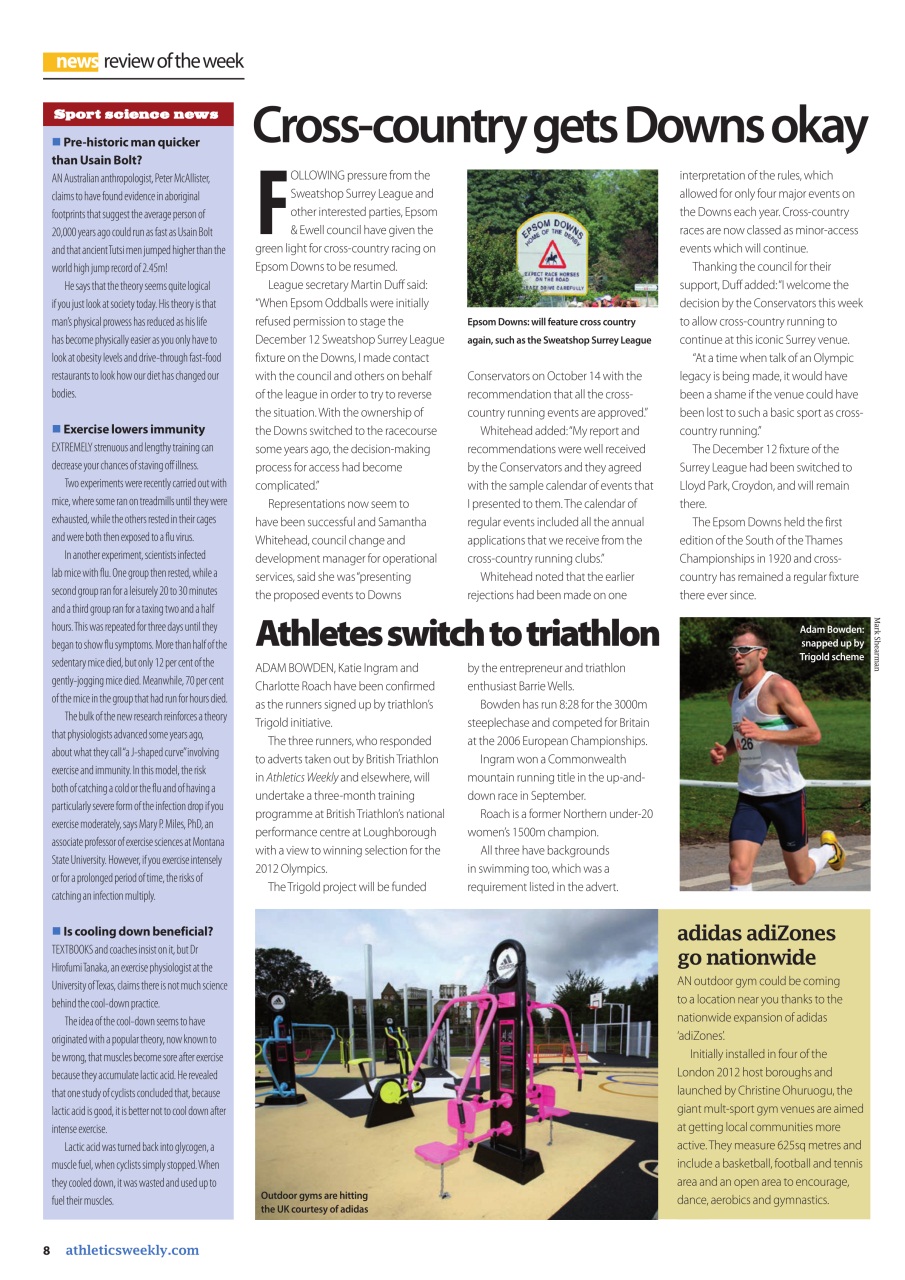 AW – Athletics Weekly Magazine Preview Pages