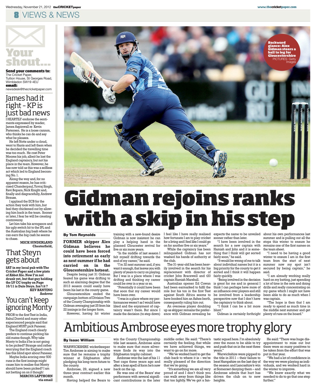 The Cricket Paper Preview Pages