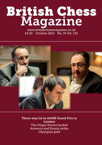 British Chess Magazine issue October 2012