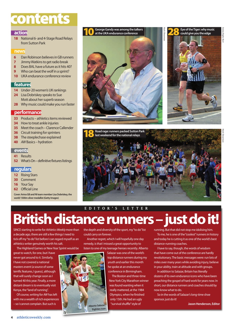 AW – Athletics Weekly Magazine Preview Pages