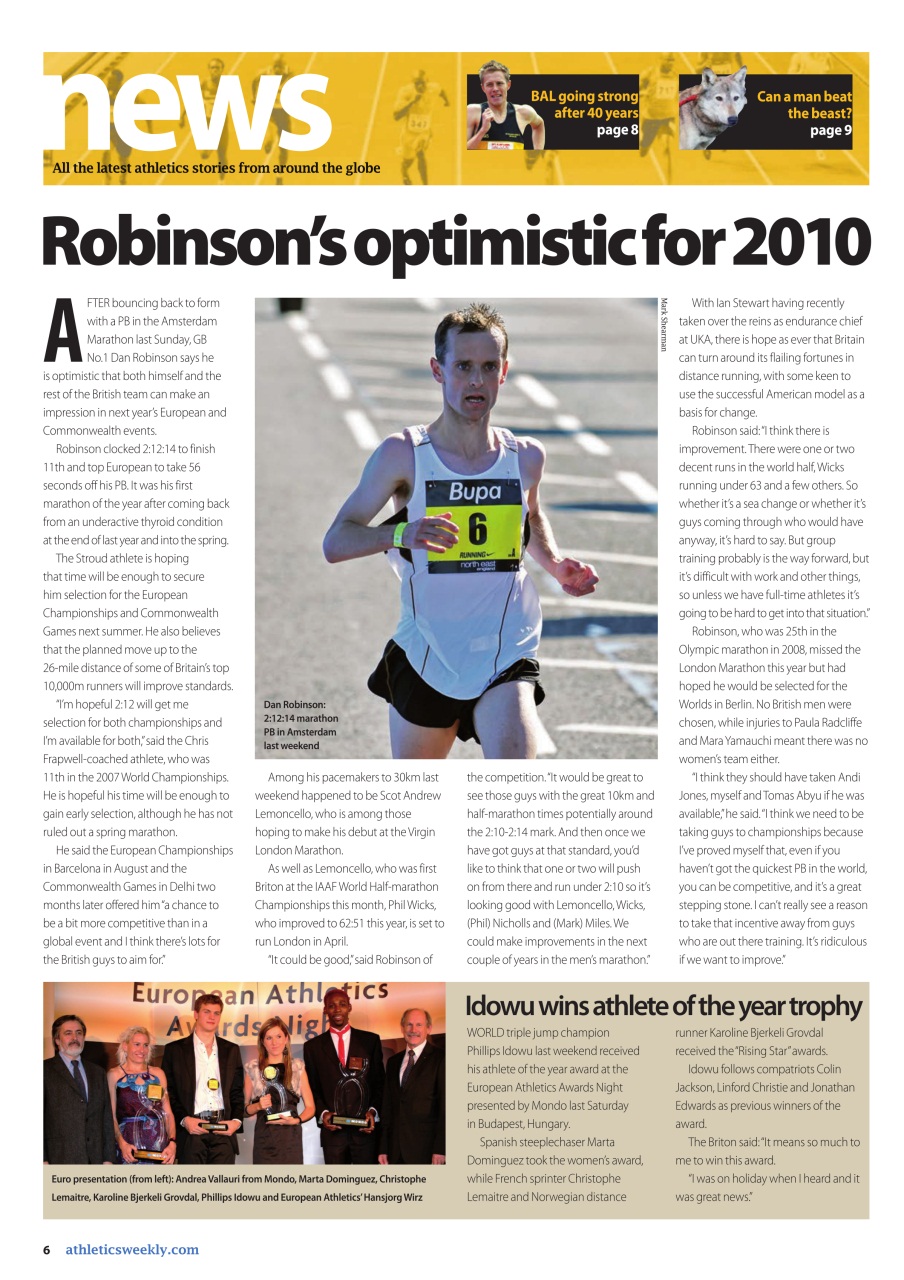 AW – Athletics Weekly Magazine Preview Pages
