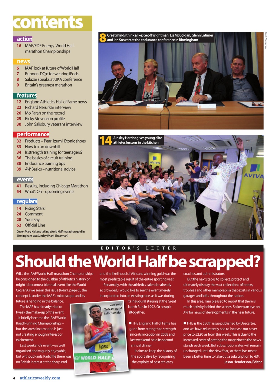 AW – Athletics Weekly Magazine Preview Pages