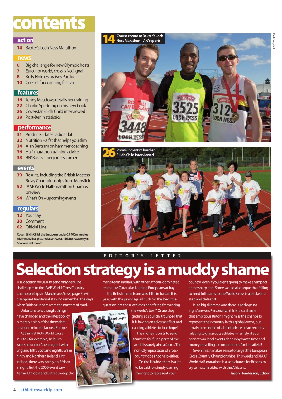 AW – Athletics Weekly Magazine Preview Pages