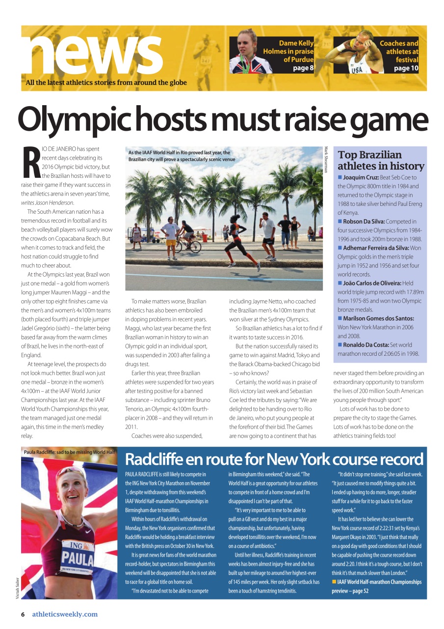 AW – Athletics Weekly Magazine Preview Pages