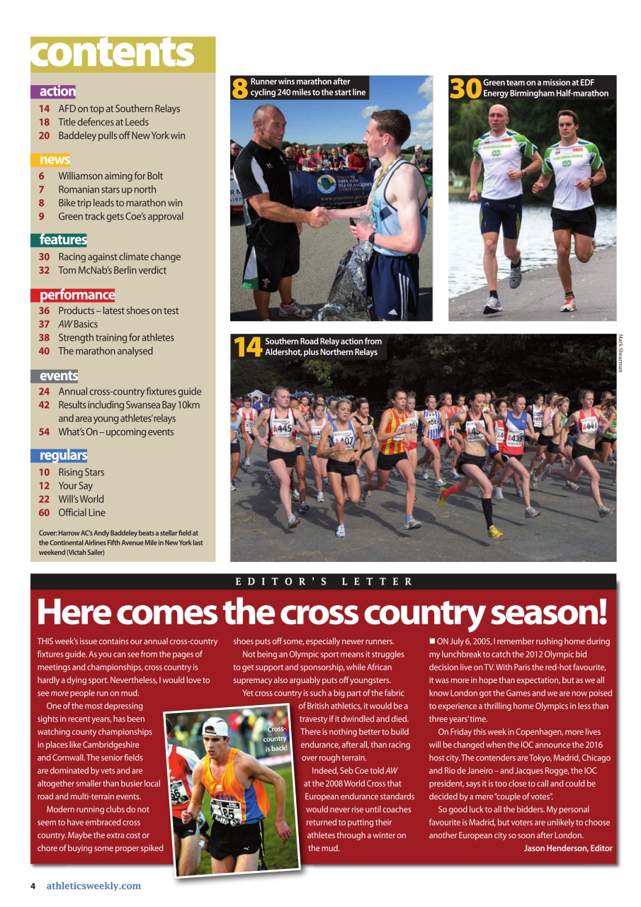 AW – Athletics Weekly Magazine Preview Pages