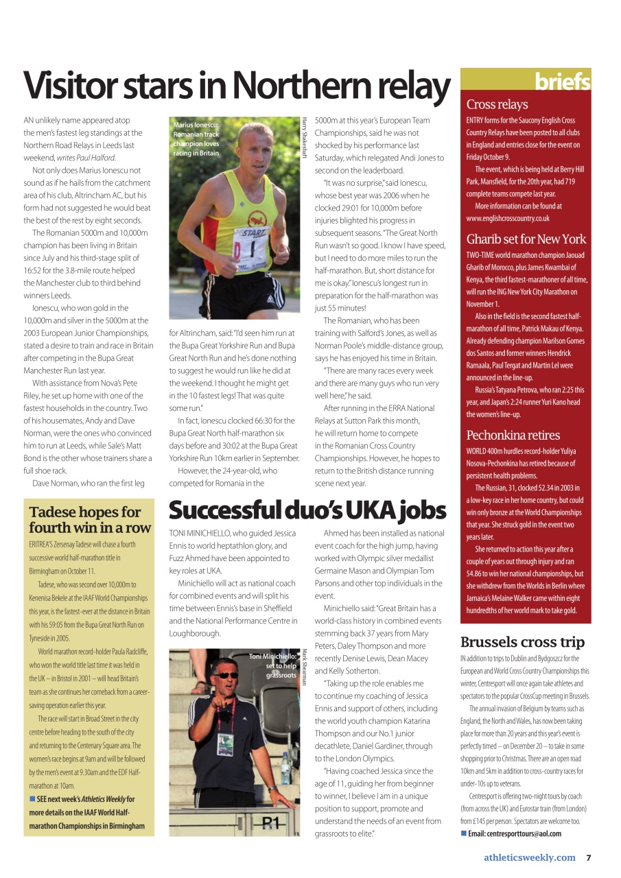 AW – Athletics Weekly Magazine Preview Pages