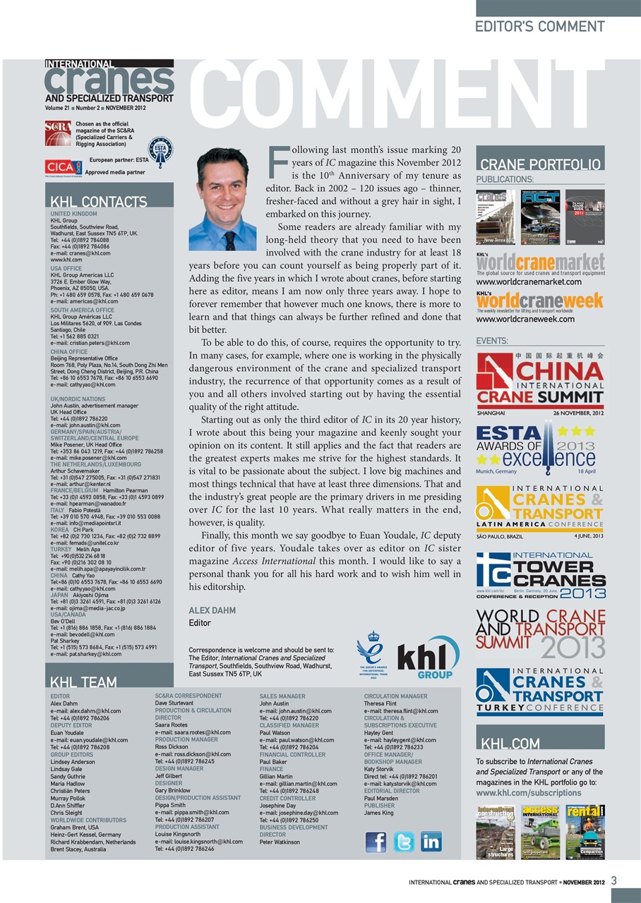 Int. Cranes and Specialized Transp Preview Pages