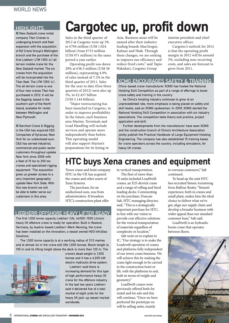 Int. Cranes and Specialized Transp Preview Pages