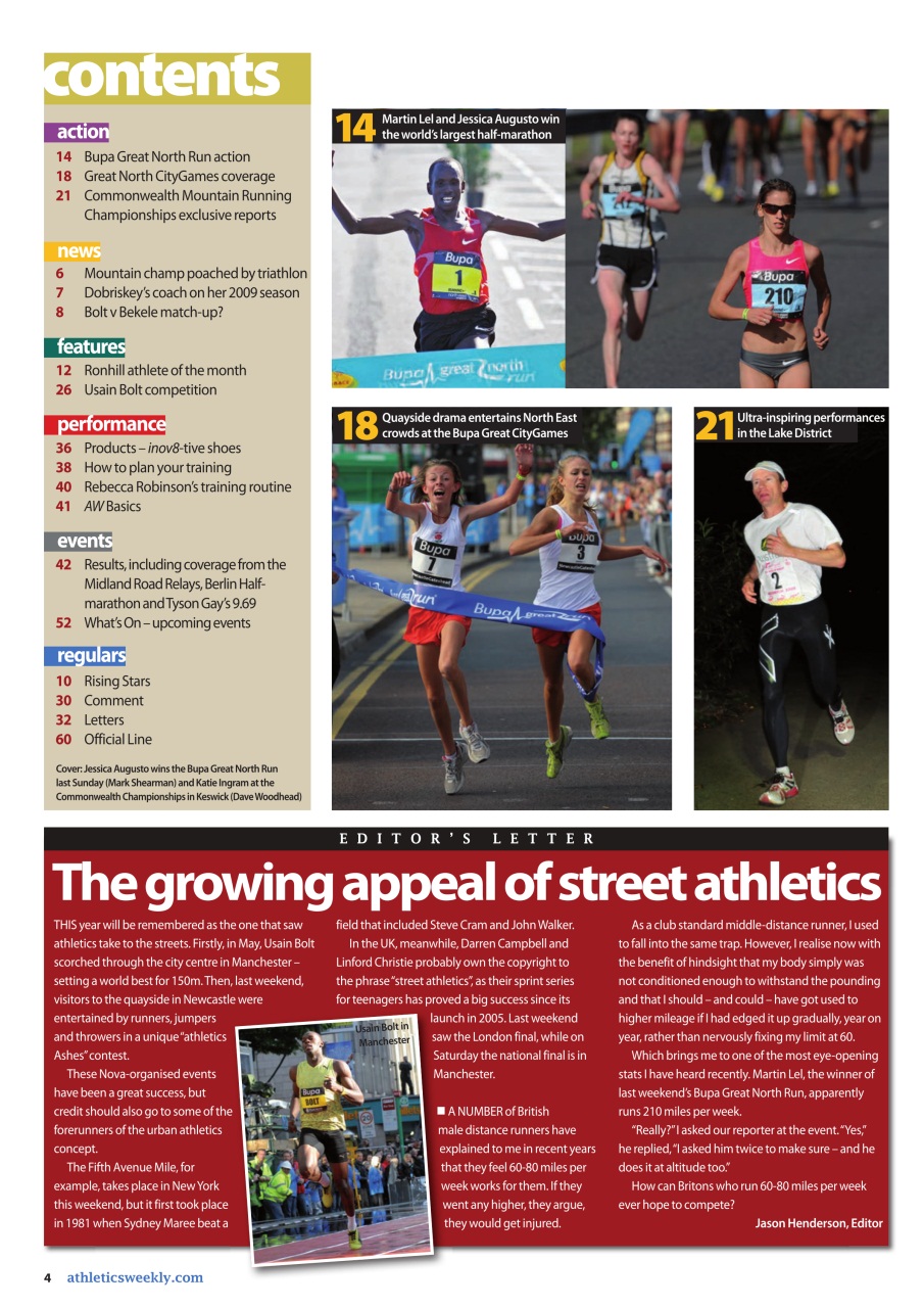 AW – Athletics Weekly Magazine Preview Pages