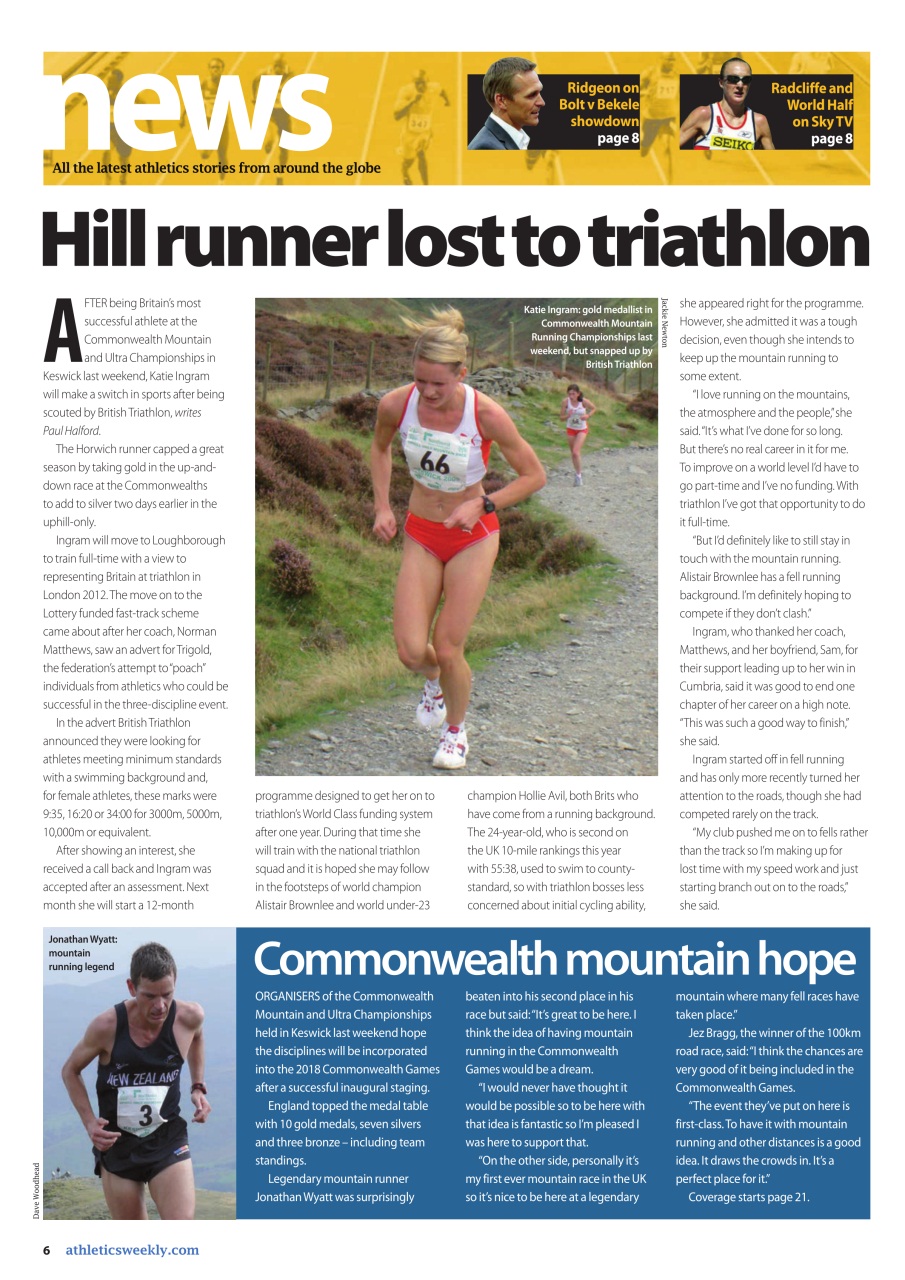 AW – Athletics Weekly Magazine Preview Pages