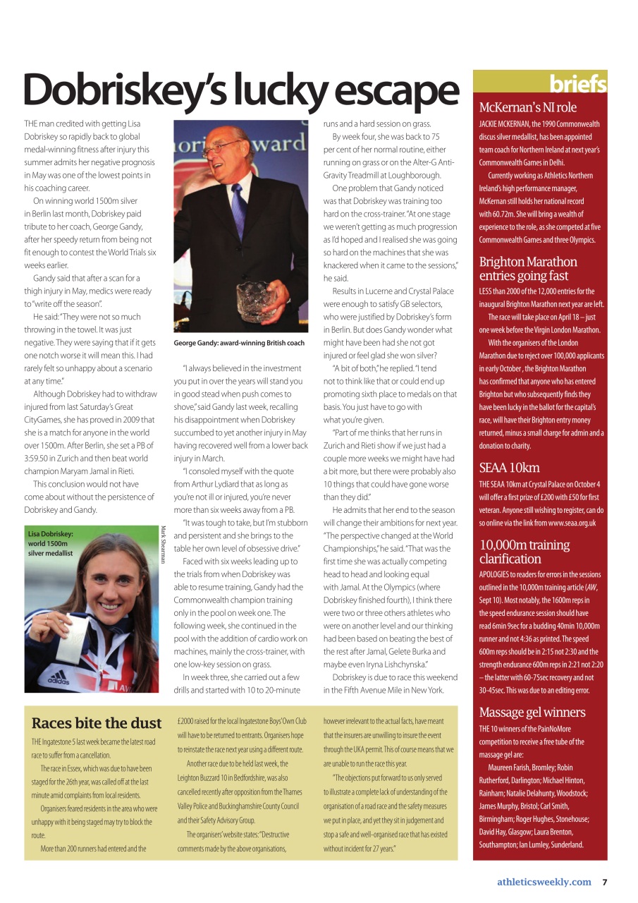AW – Athletics Weekly Magazine Preview Pages