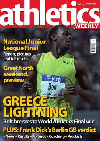 AW – Athletics Weekly Magazine issue AW September 17 2009